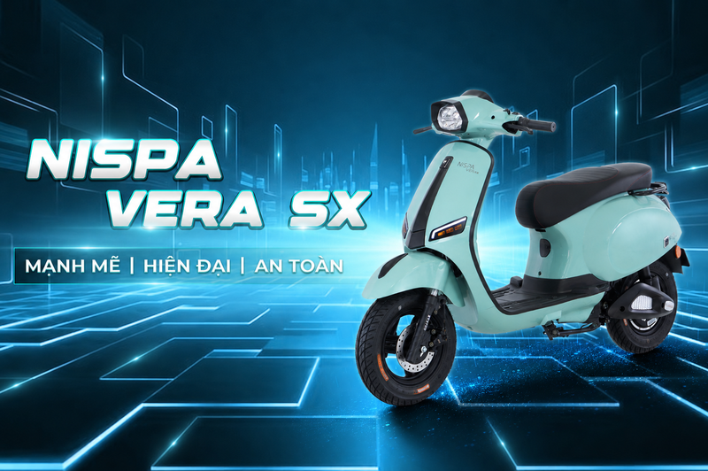 OSAKAR Nispa Vera màu xanh ngọc với khả năng vận hành ổn định, êm ái